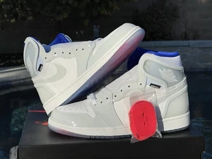 Size 9.5 - 2020 Air Jordan 1 Zoom High Racer Blue Deadstock DS Brand New - Picture 1 of 12