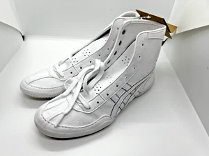 Asics Boxing Wrestlingschuhe weiß weiße Linie gold US5,5 EX-EO TWR900 Weiter - Bild 1 von 14