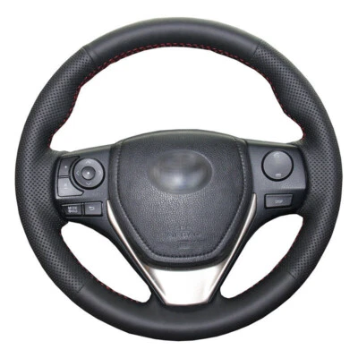 Car Steering Wheel Cover Hand Sewing For Corolla 2014-2018 Toyota RAV4 2013-2018 - image 1 of 4