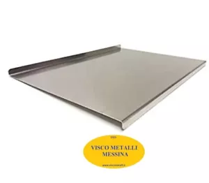 Spianatoia acciaio inox 18/10 per impastare stendere sfoglia pizza pane dolci - Afbeelding 1 van 1