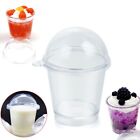 Plastic Cake Decorating Miniature Frappuccino Cup Cover Lid Ice Cream Cups