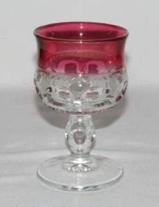 Indiana Glass KINGS CROWN Ruby Stained Cocktail Goblet - Picture 1 of 1