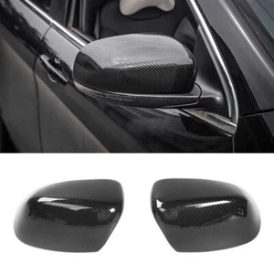 For 2017+ Jeep Compass/Cherokee Carbon Fiber Look Rearview Mirror Cover Trim Cap - Bild 1 von 14
