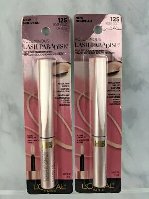 Lot of 2 L'Oreal Paris Cosmetics Liquid Eyeliner ROSE GOLD - Image 1 of 4