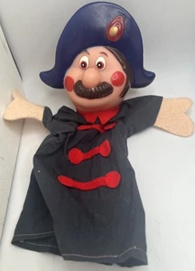 Vintage Captain Rubber Head Hand Puppet 60's-70's - Picture 1 of 4
