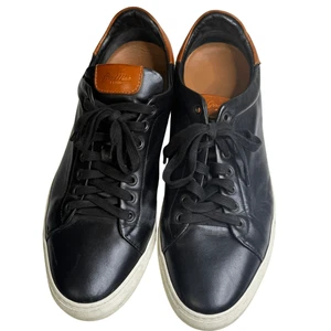 Zapatillas deportivas Good Man Brand Legend de cuero bajas con cordones negras marrones talla 13 - Imagen 1 de 10
