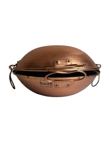 Sur La Table gehämmertes Kupfer Cataplana Dampfgarer Topf Made in Portugal - Bild 1 von 15