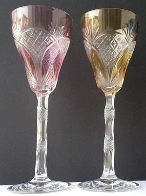 1. By 2. Glas Wine Glass Hand Cut Polished Um 64246.6oz394 - Image 1 of 4