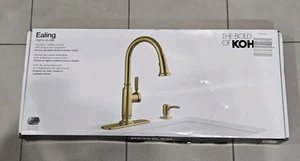 KOHLER Ealing Gold MODERN BRASS R28703-SD-2MB PULL DOWN Kitchen Faucet - NO SOAP - Picture 1 of 7