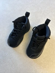 Toddler Nike Air Jordan Retro 12 XII Black Rush Pink 819666 006 Sz 6c Pre Owned - Picture 1 of 6