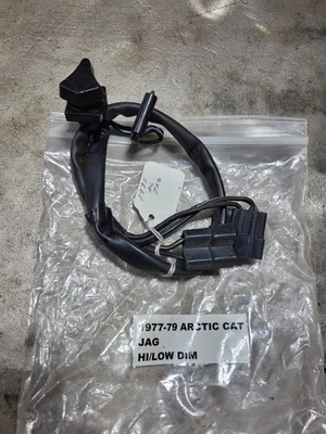 Vintage Arctic Cat Jag Snowmobile Headlight Dimmer Switch Assembly - Image 1 of 4