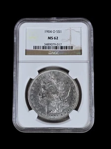 1904 O Morgan Silver Dollar NGC Graded MS 62** Nice Collectible Coin - Picture 1 of 3