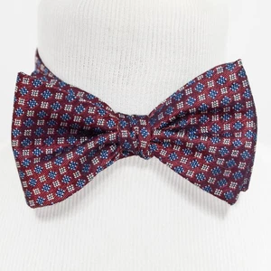 Daniel Cremieux Wine Purple 100% Silk Self Tie Bow Tie - Picture 1 of 6