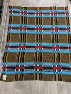 Vintage Blanket Multicoloured Design 183x153 Made In Holland Camper Sofa... - Picture 1 of 9