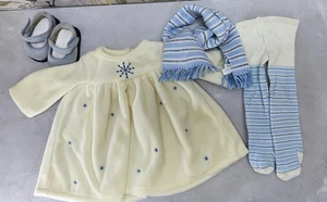 American Girl Bitty Baby Doll Winter Wonderland vestito collant cappello scarpe - Foto 1 di 10