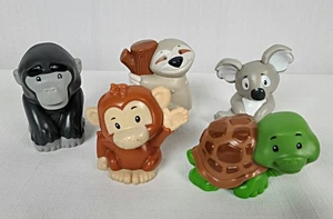 Fisher Price Little People Zootiere Affe Slough Schildkröte Kuala 5 Stück - Bild 1 von 19