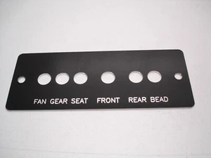NUEVO PANEL DE INTERRUPTOR DE PALANCA DE ALUMINIO NASCAR FRENO/ENGRANAJE/VENTILADORES DEL CONDUCTOR - Imagen 1 de 5