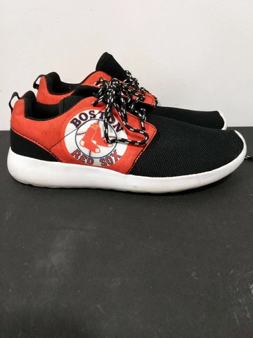 Boston Red Sox Low Top Shoes Baseball Fan Apparel Logo Unisex Men's 7 Woman 8.5 Cover