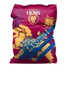 AFL Brisbane Lions GIANT BEAN BAG Cover Lounge Mancave Bar Bedroom Home Decor - Picture 1 of 1
