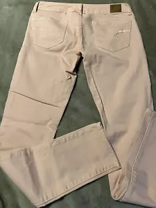 American Eagle Skinny Pale Pink Jeans Size 2 Straight leg - Picture 1 of 4