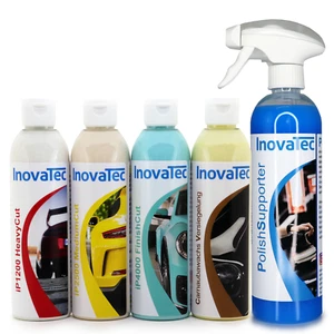 Autopolitur Schleifpaste Lackreinigung Versiegelung je 200ml Lackpflege iP200Set - Bild 1 von 5