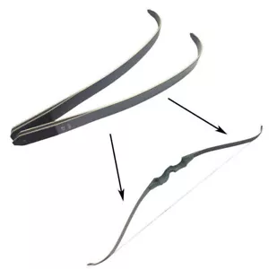 Recurve Bow Long Bow Limb 25-65lbsTakedown Bamboo Core Archery Hunt Target - Picture 1 of 9