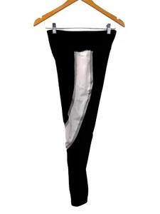 Avia Athletic Leggings Womens S Black White Gray Pockets Running Athletic - Picture 1 of 8