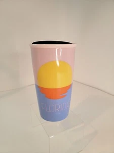 Starbucks Florida Sunset Pelican Ceramic Traveler Tumbler Coffee Mug 12oz w/ lid - Bild 1 von 8