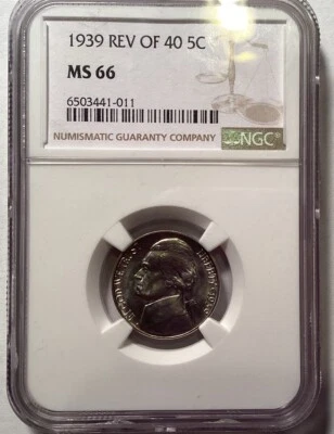 1939 Reverse Of 40 Jefferson Nickel - Image 1 of 2