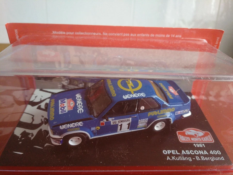 COCHE 1/43, ALTAYA, MODELO OPEL ASCONA 400 RALLYE MONTE CARLO 1981. - Imagen 1 de 3