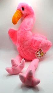 PINKY Ty Original Beanie Buddy Babies 1998 Flamingo w/tag and protector 15" - Picture 1 of 6