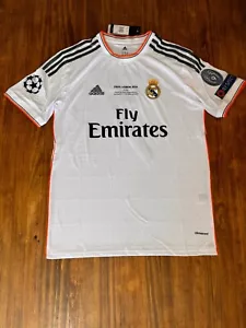 Maglia 2014 #7 UCL Final Champions Home Retro Shirt per Uomo Bianca Nuova - Foto 1 di 9