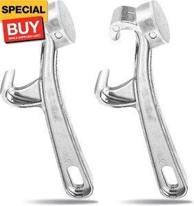 2 PCS 5 Gallon Bucket Opener Tool,Aluminum Pail Opener Silver Buckets Lid Wrench - Picture 1 of 7