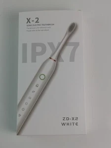 X-2 Spazzolino Elettrico Sonico con 4 Testine, 6 Modalità | ZD-X2 Bianco - Foto 1 di 6