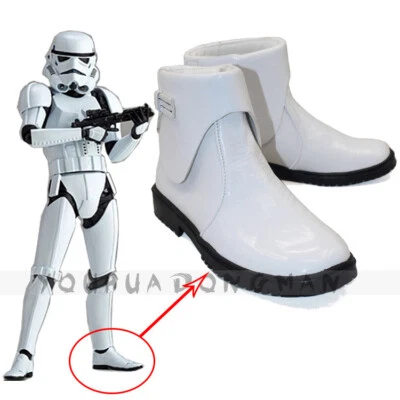 Star Wars The Force Awakens Stormtrooper Boots Shoes Cosplay Costume Props PU - Photo 1/4