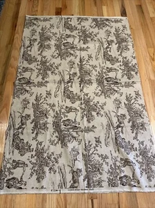 2 Yards 5th Avenue For Covington Designs Brown French Country Toile Fabric - Picture 1 of 12