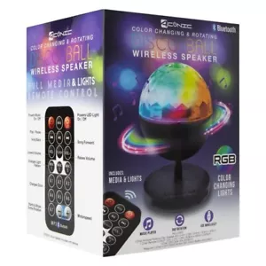 Bluetooth Speaker RGB LED Stage Light Strobe Disco Party DJ Ball Lamp W/ Remote - Picture 1 of 11