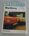 Repair Manual Counselor Wartburg 1. Pad Stand 1988