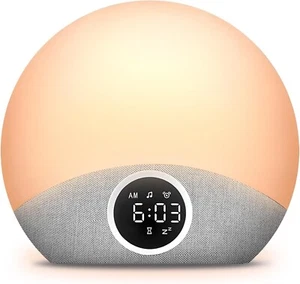 Sunrise Alarm Clock White Noise Machine 2 in 1 30 Soothing Sound for Sleeping - Picture 1 of 7