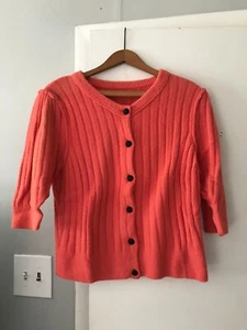 Free People Sloane maglione cardigan a costine argilla corallo donna taglia small - Foto 1 di 5