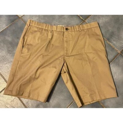 Pantalones Cortos Haggar Para Hombre Talla 40 Clásicos Caqui Frente Plano Foto 1 de 3