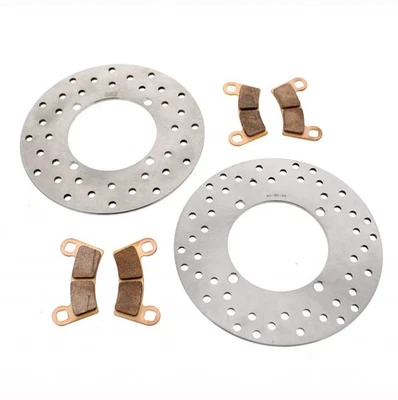 Rear Brake Rotors and Brake Pads fit Polaris Ranger Crew XP 1000 2019 - 2022 - Image 1 of 4