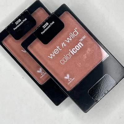 2 Pack WET n WILD Blush Coloricon 325B Pearlescent Pink  - NEW + SEALED - Image 1 of 2