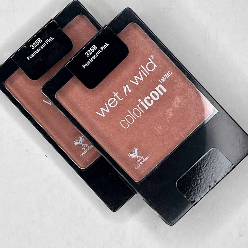 2 Wet N Wild COLORICON Blush 325b Pearlescent Pink