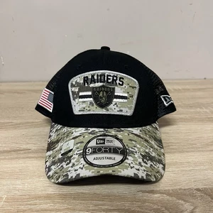 New Era 9FORTY Las Vegas Raiders Salute To Service Mesh Snapback Cap OSFM NEW - Picture 1 of 8