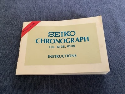 Seiko 6138/6139 Cronógrafo Pogue Etc Folleto de instrucciones de 1973 Foto 1 de 4
