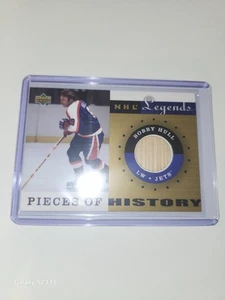 Bobby Hull 2001-02 UD NHL Legends Pieces of History Game Used Stick Card Relic - Bild 1 von 7