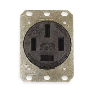 HUBBELL HBL7301A Recept,Black,60 A,4P4W,Back; Side,1PK 3D240 - Picture 1 of 1