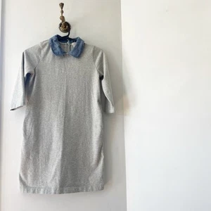 Crewcuts Grey Chambray Peter Pan Collar Dress | 10 - Picture 1 of 6