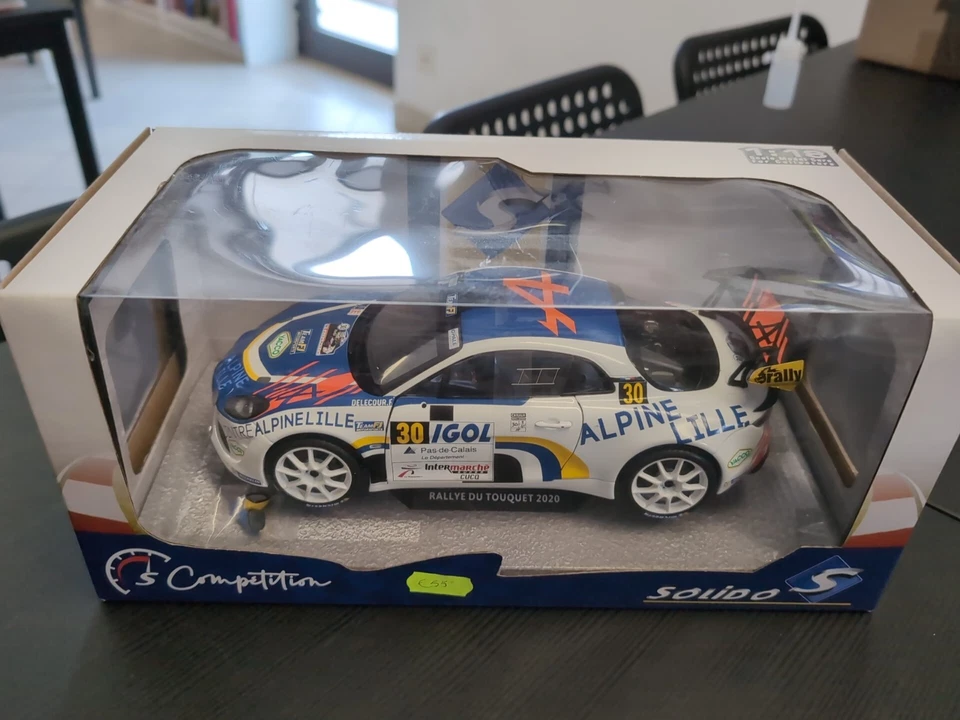 SOLIDO 1:18 DIE CAST - AUTO ALPINE A110 #30 RALLYE DU TOUQUET 2020 ART S1801608 - Immagine 1 di 3